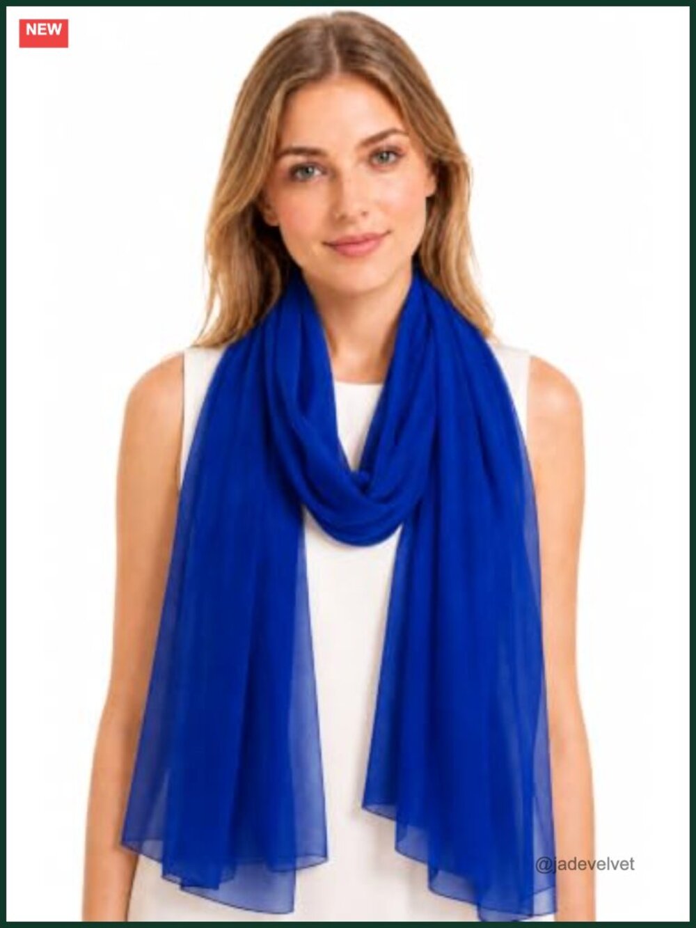 Oversized Sheer Chiffon Scarf Shawl Wrap - Lightweight